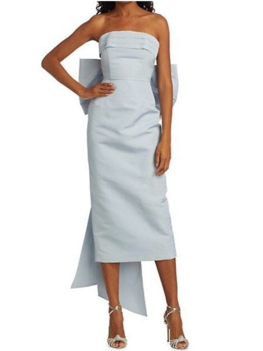 Alexia María Margaret Bow Silk Dress Size 6 $1295